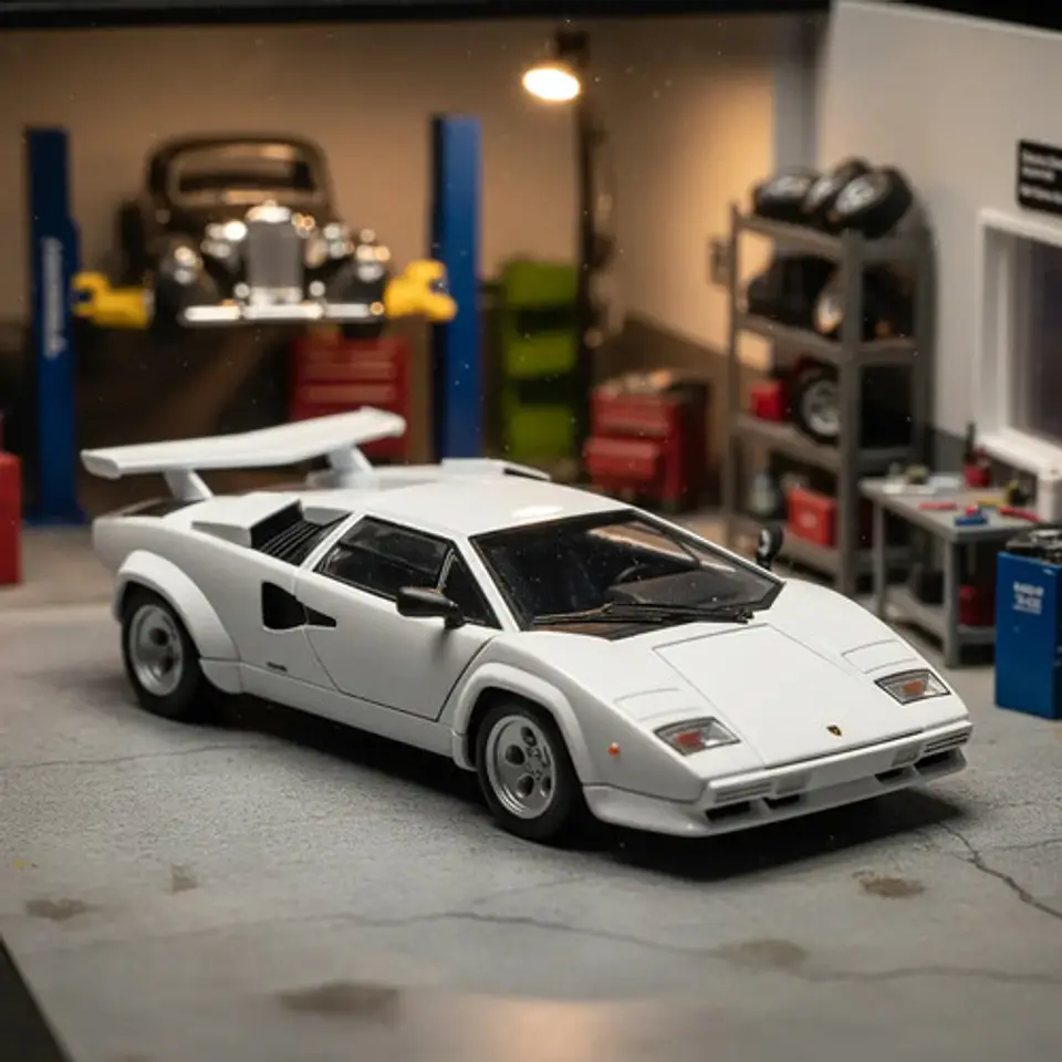 Carro A Escala 1:24 Lamborghini Countach Colección 6