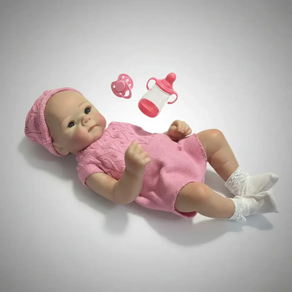 Muñeca Reborn Bebe Real Dormida Respira Llora Silicona 1