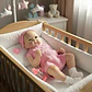 Muñeca Reborn Bebe Real Dormida Respira Llora Silicona - Miniatura 2