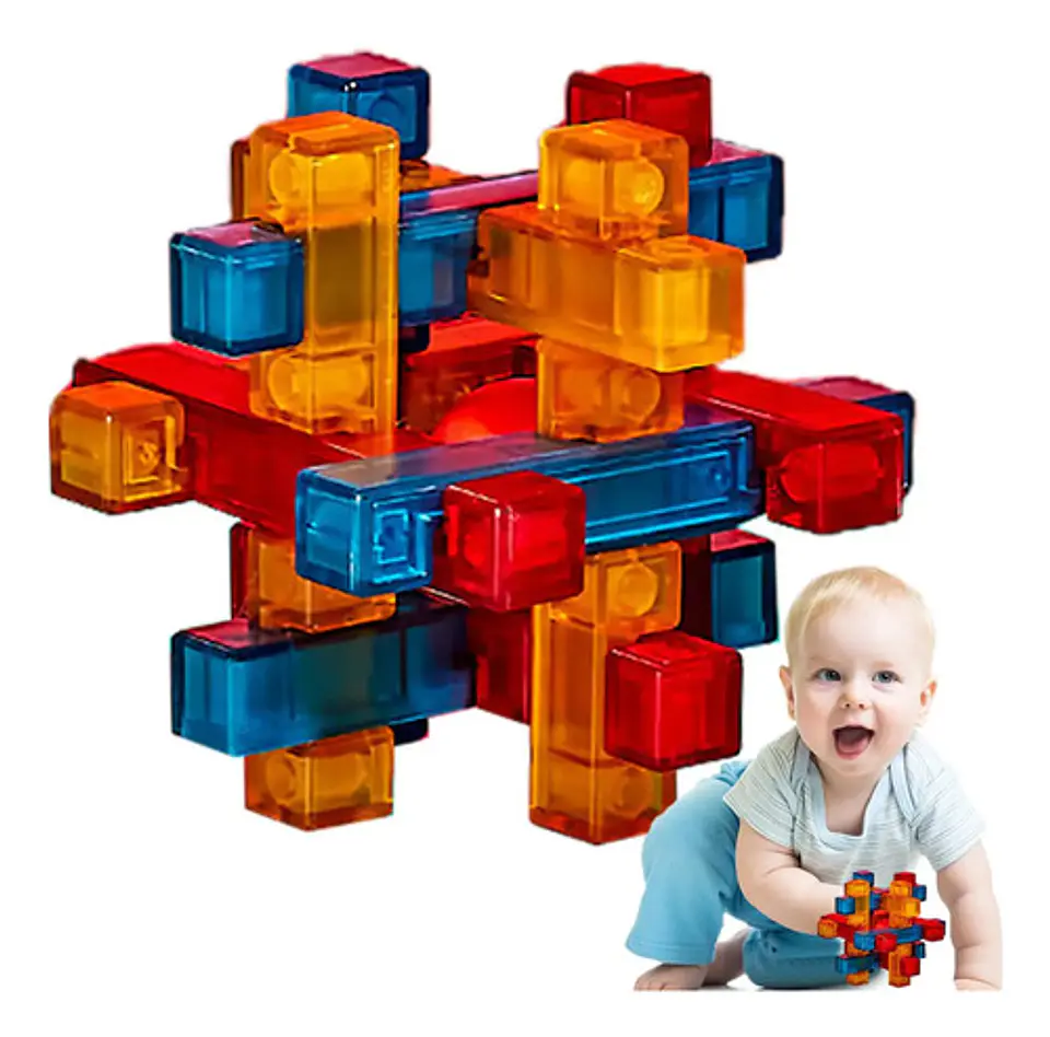 Cubo Rubik 3x3x3 Luban Lock Rosa Chicle Rompecabezas 3d 2