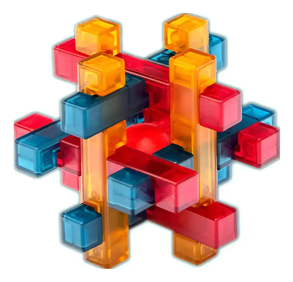 Cubo Rubik 3x3x3 Luban Lock Rosa Chicle Rompecabezas 3d 4
