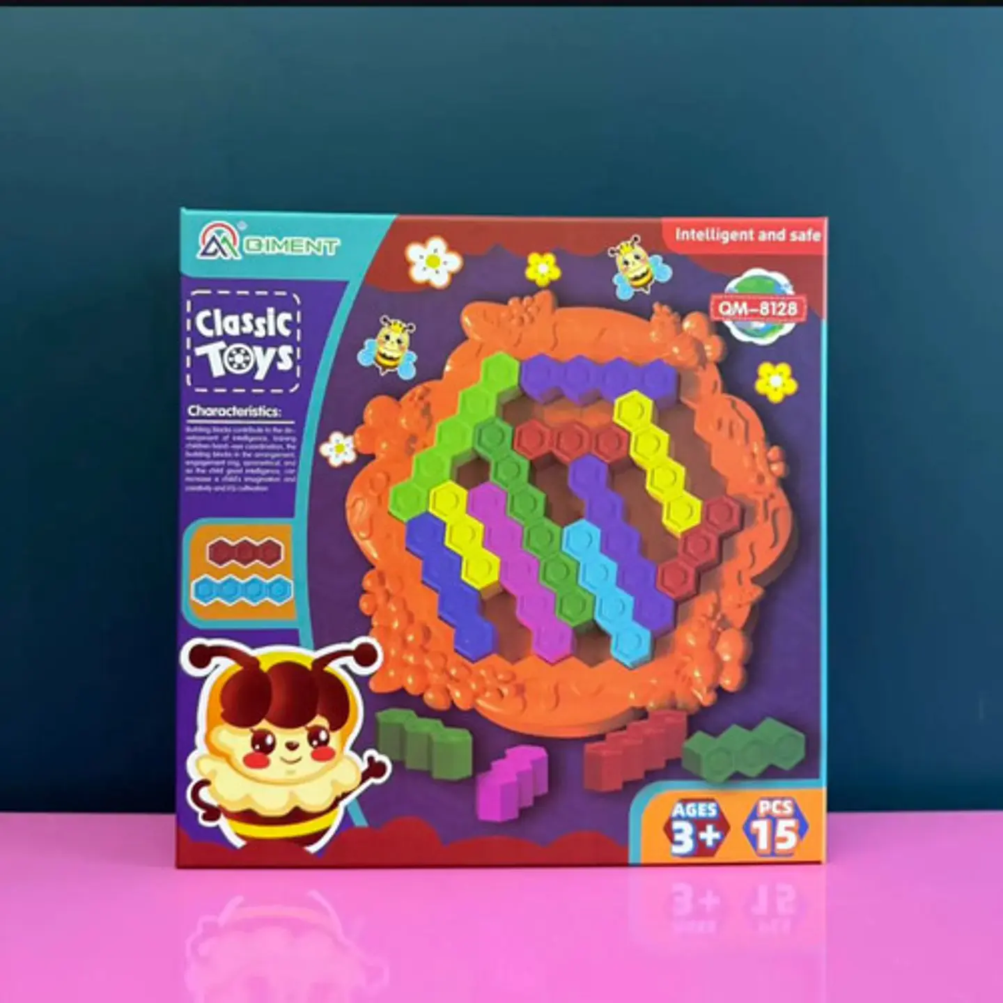 Rompecabezas Panal De Abeja Didáctico 15 Piezas Juego Didact 3
