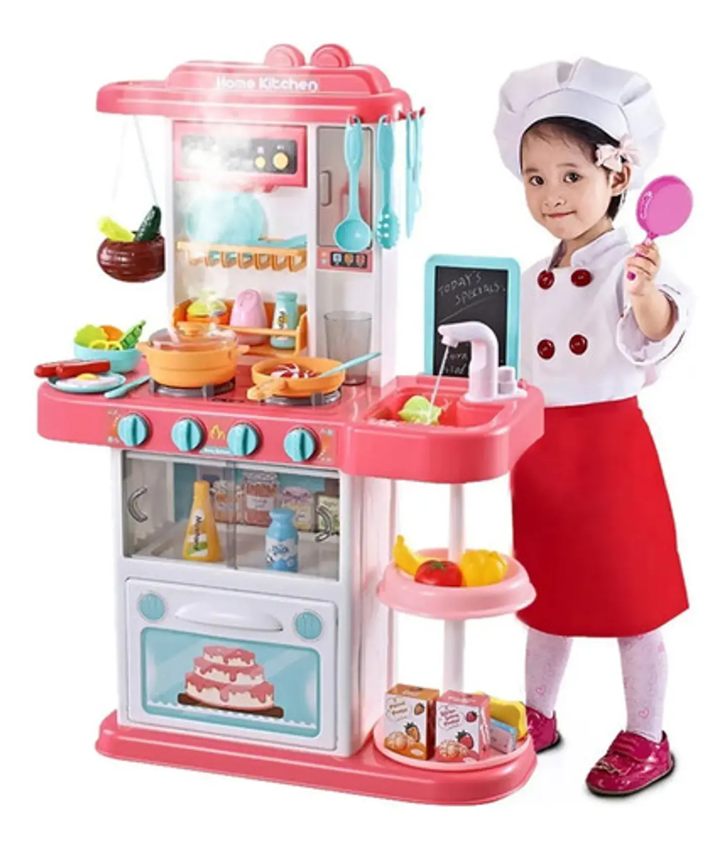 Set Cocina 72cm Juguete Niñas Infantil Horno Luz 889-152 Color Rosada 889-166 2