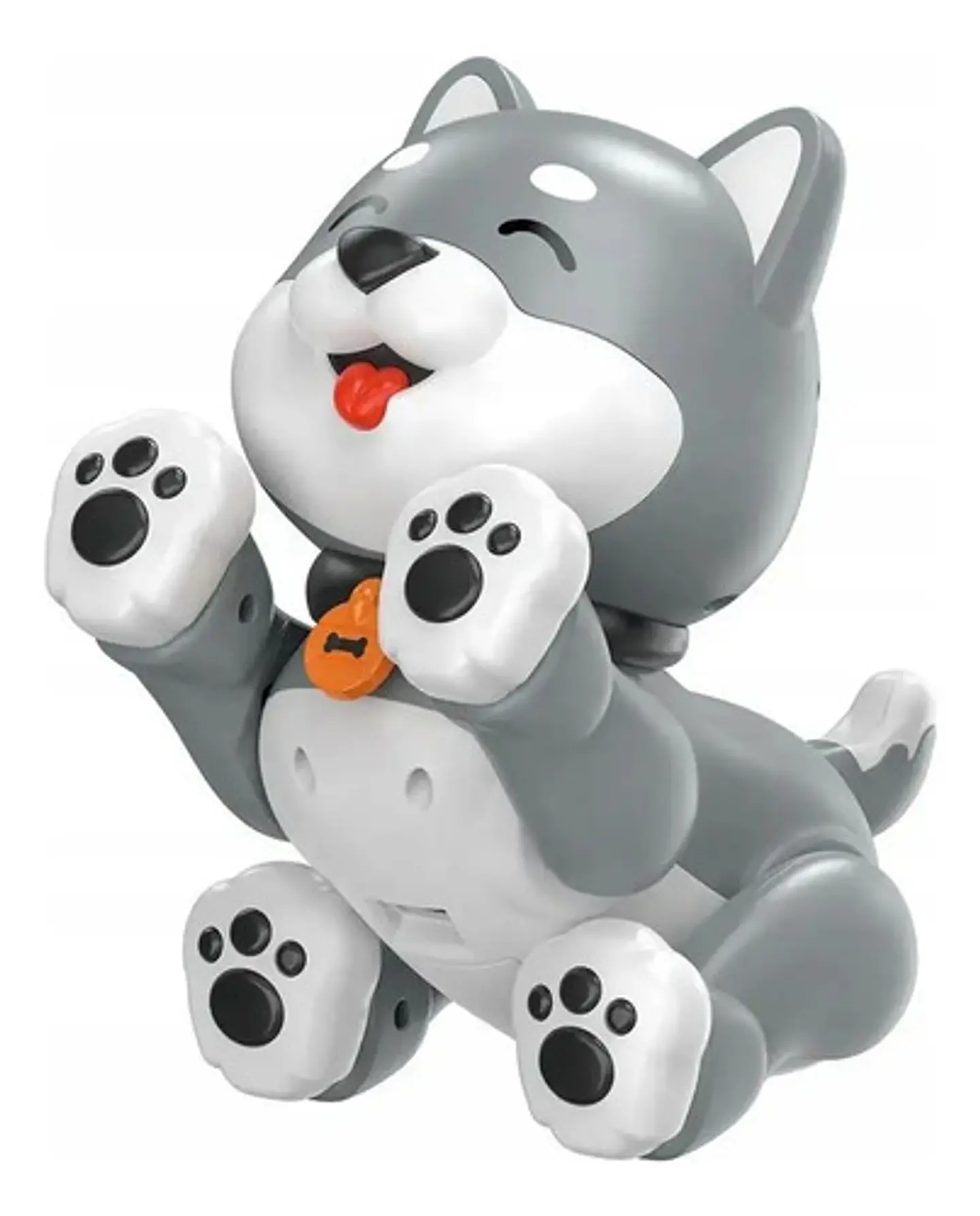 Perro Robot Mascota Interactiva Baila Control Juguete Niños Husky Gris 3
