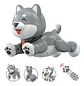 Perro Robot Mascota Interactiva Baila Control Juguete Niños Husky Gris - Miniatura 4