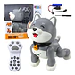 Perro Robot Mascota Interactiva Baila Control Juguete Niños Husky Gris - Miniatura 5