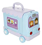 Bus Tranformable 2 En 1 Cocina Tocador Veterinaria Juguete Color Azul-lila - Miniatura 3