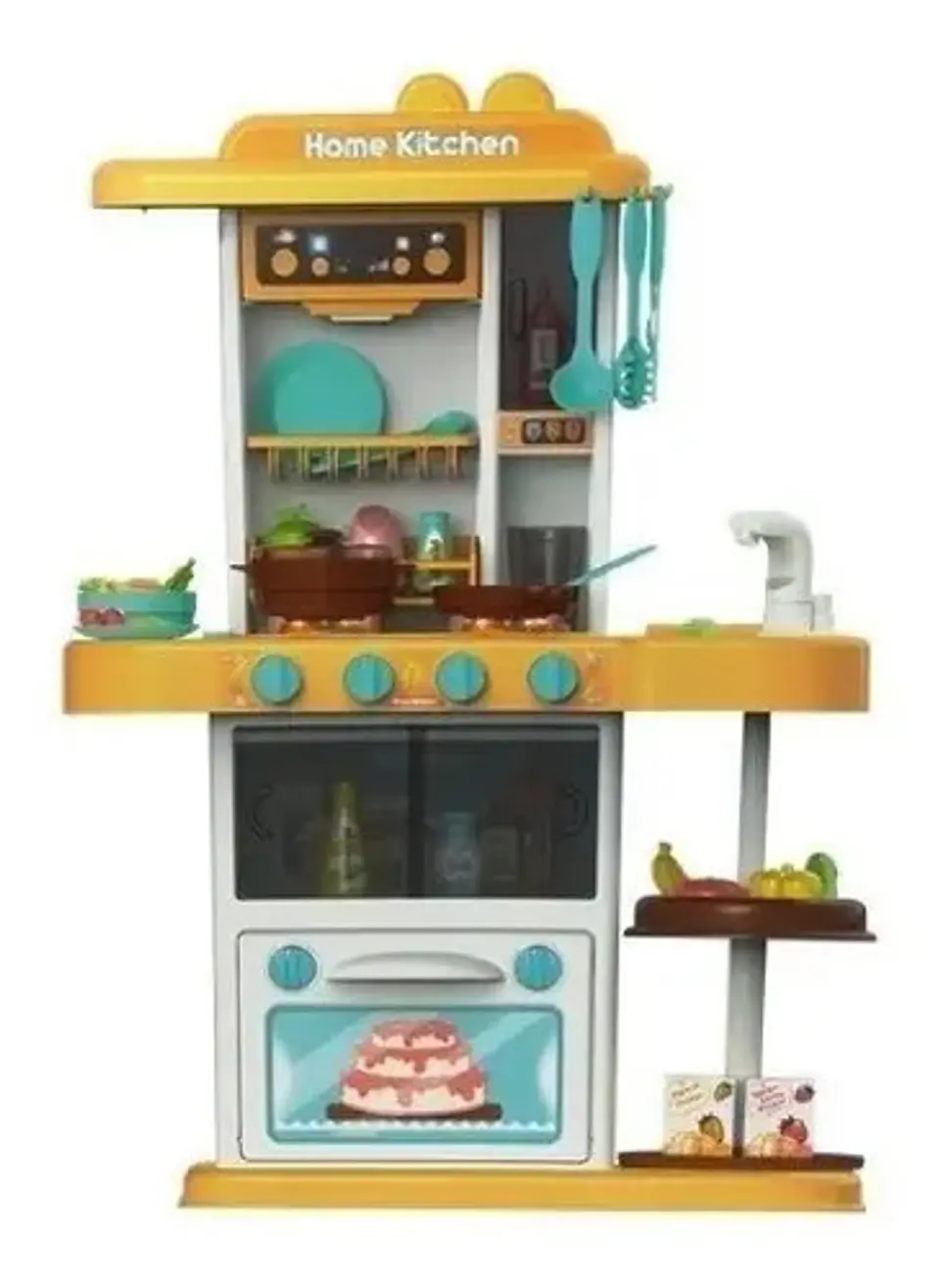 Set Cocina De Juguete Minerva De 72 Cm Con Horno, Luz Y Sonido Para Niñas Amarillo 889-165 1