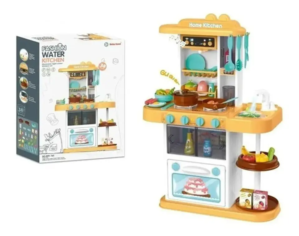 Set Cocina De Juguete Minerva De 72 Cm Con Horno, Luz Y Sonido Para Niñas Amarillo 889-165 2