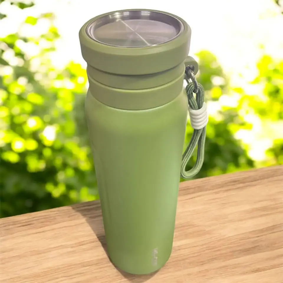 Termo Vaso Térmico Portátil Acero Inoxidable 800ml Manija 3