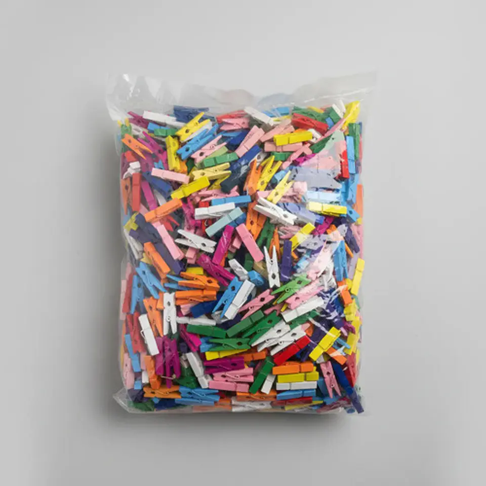 Paquete De Ganchos Decorativos De Madera Colores 5