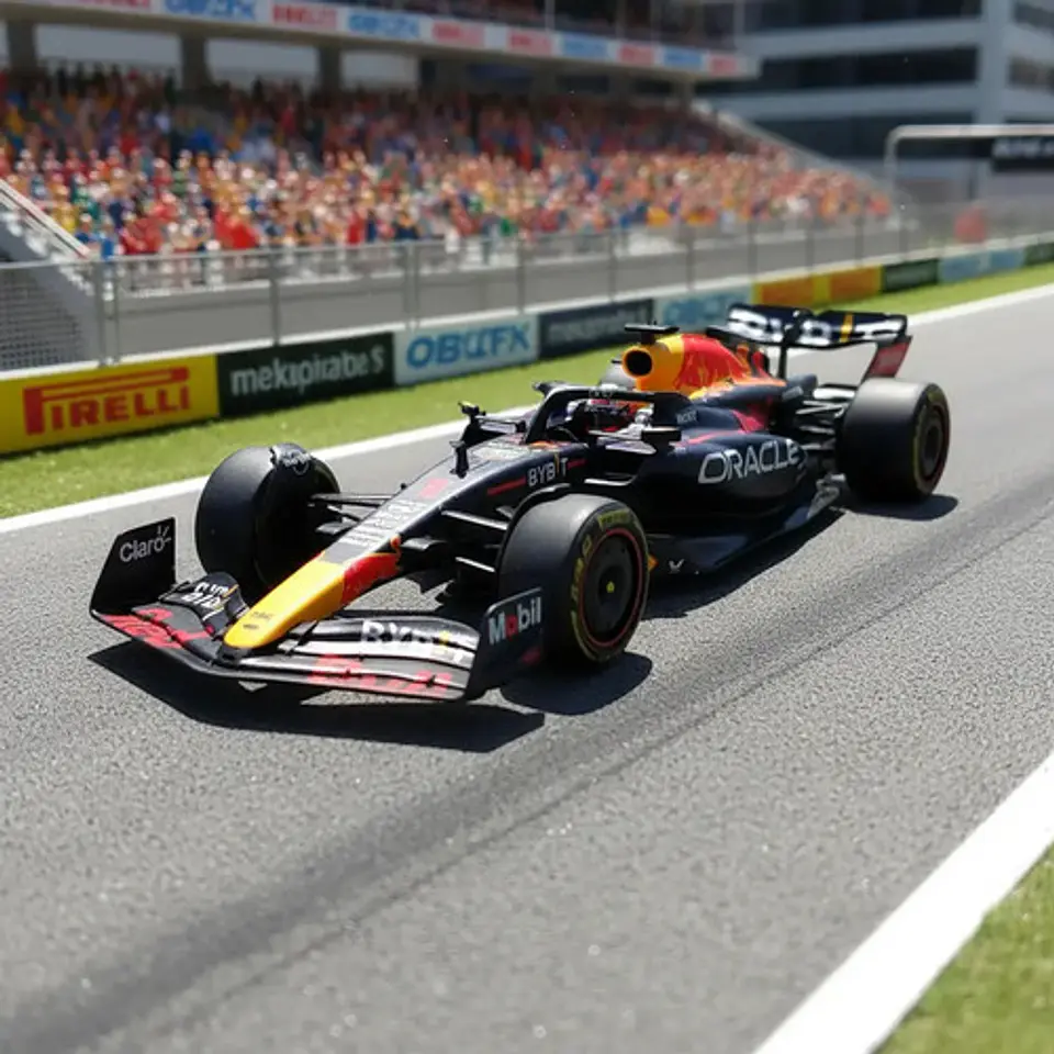 Carro A Escala 1:43 F1 Red Bull Racing Rb19 Colección 12cm 3