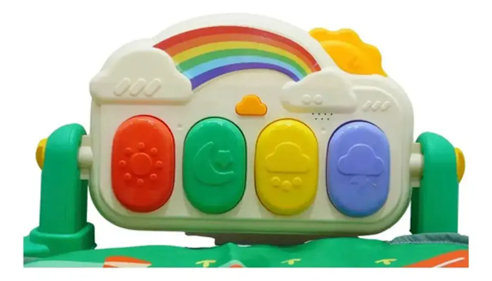 Gimnasio Piano Musical Para Bebes Sonajeros Y Tapete De Piso 6