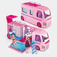Camper Camion Para Muñecas Plegable Alberca Juguete Niñas - Miniatura 1