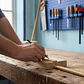 Regla De Madera Resistente X 1 Metro Marron Modisteria - Miniatura 2