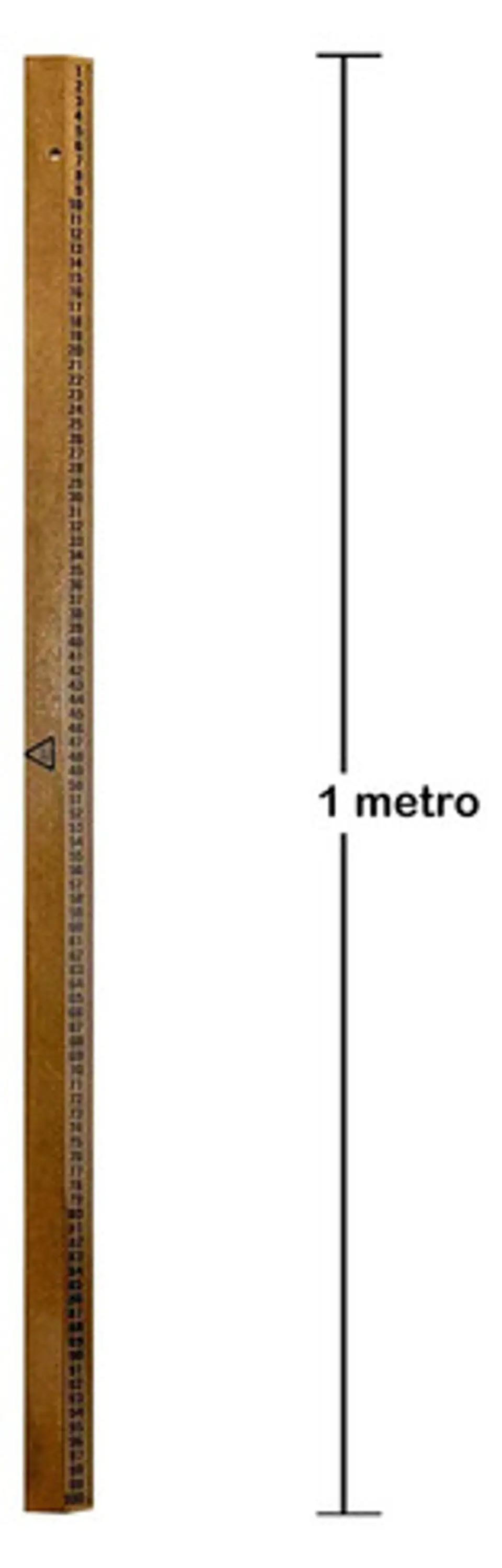 Regla De Madera Resistente X 1 Metro Marron Modisteria 5