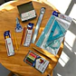 Kit Escolar Lapices Colores Borradores Reglas Tijeras X52pcs - Miniatura 1