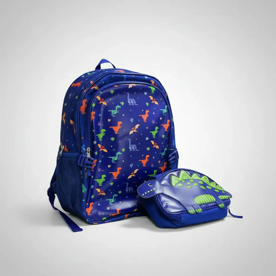 Combo Morral Maleta Mochila Y Lonchera Escolar Niños 1