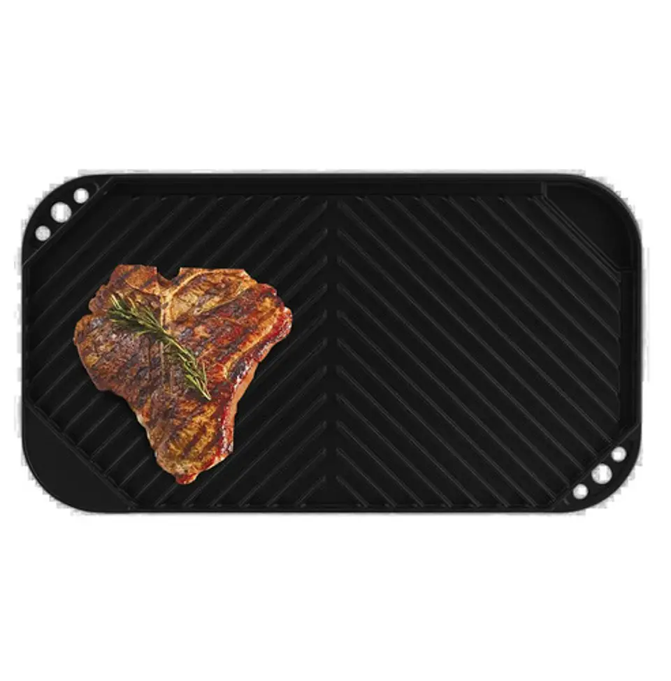 Plancha Parrilla Reversible Tramontina 80152 Titanio  1