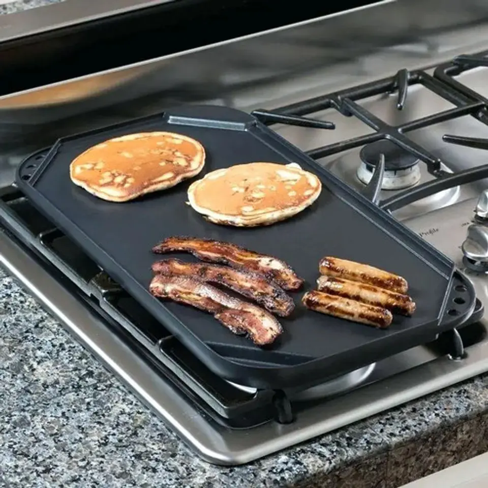 Plancha Parrilla Reversible Tramontina 80152 Titanio  2