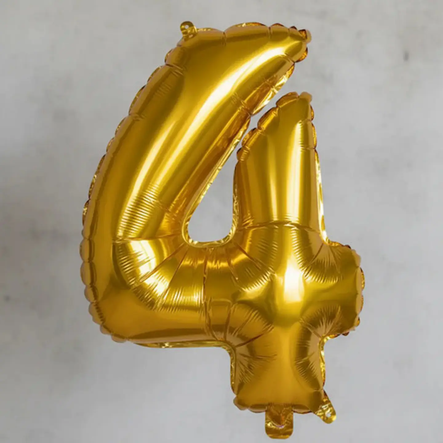 Globos De Numeros Metalizados De 40cm Dorados Plateados X1un Dorado 3
