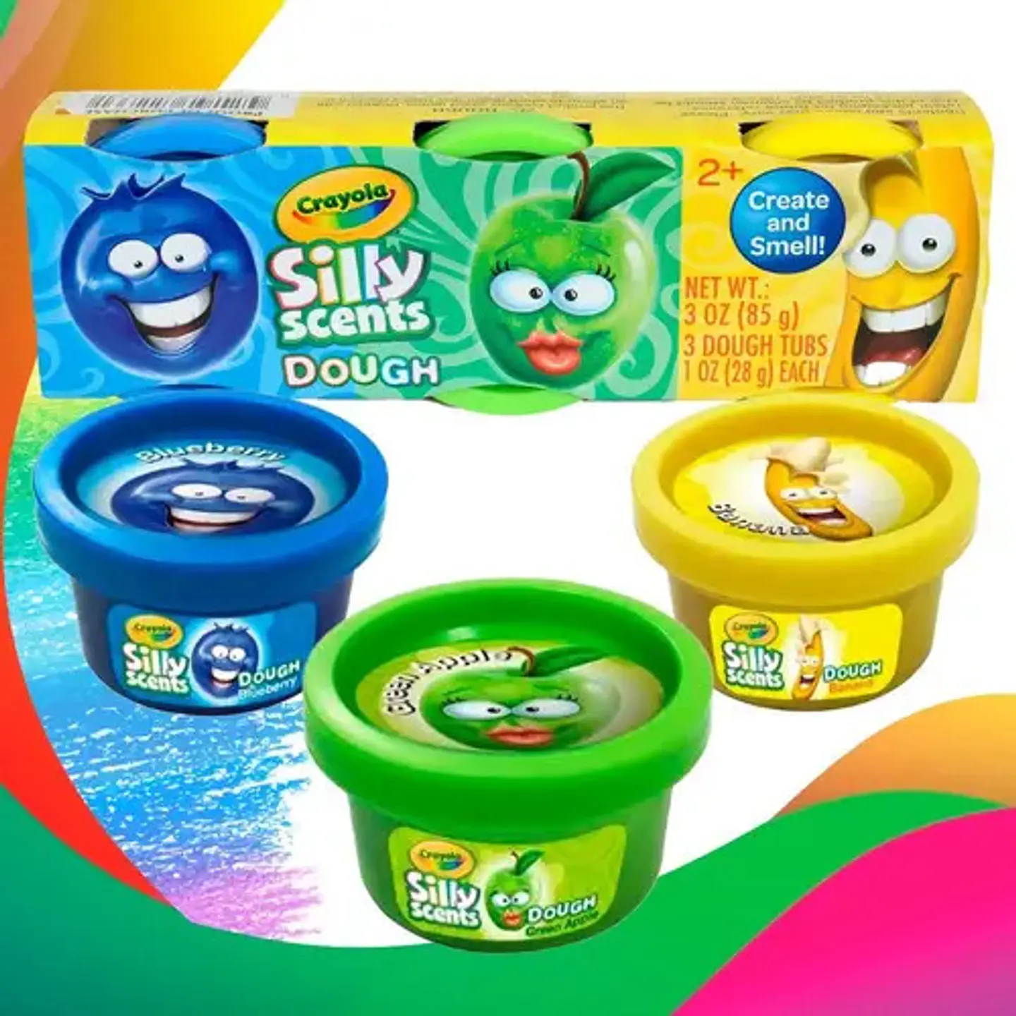 Crayola Masa Moldeable Con Aroma Frutal Silly Scent Paquete Color 3 Pack / 6 Aromas Diferentes / Plastilina 2