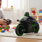Motocicleta Control Remoto Crazon Color Negra Verde Personaje Motos - Miniatura 2