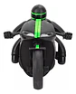 Motocicleta Control Remoto Crazon Color Negra Verde Personaje Motos - Miniatura 4