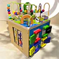 Cubo De Actividades Didáctico De Madera Montessori Laberinto - Miniatura 1