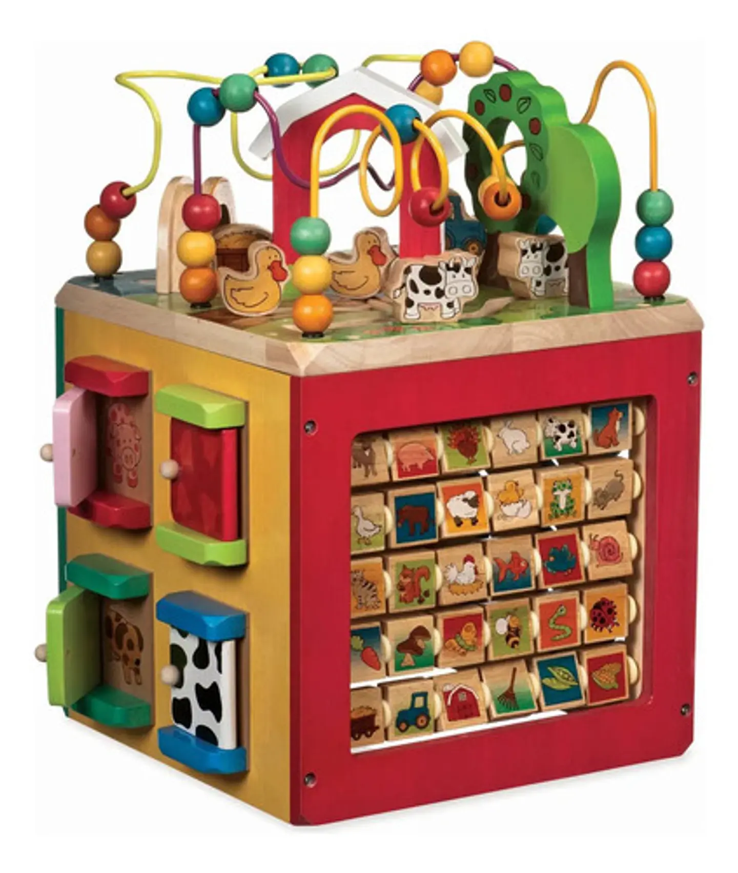 Cubo De Actividades Didáctico De Madera Montessori Laberinto 3