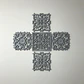 Panel Decorativo Ornamental 3d Plástico 120x120cm Set X 5 - Miniatura 1