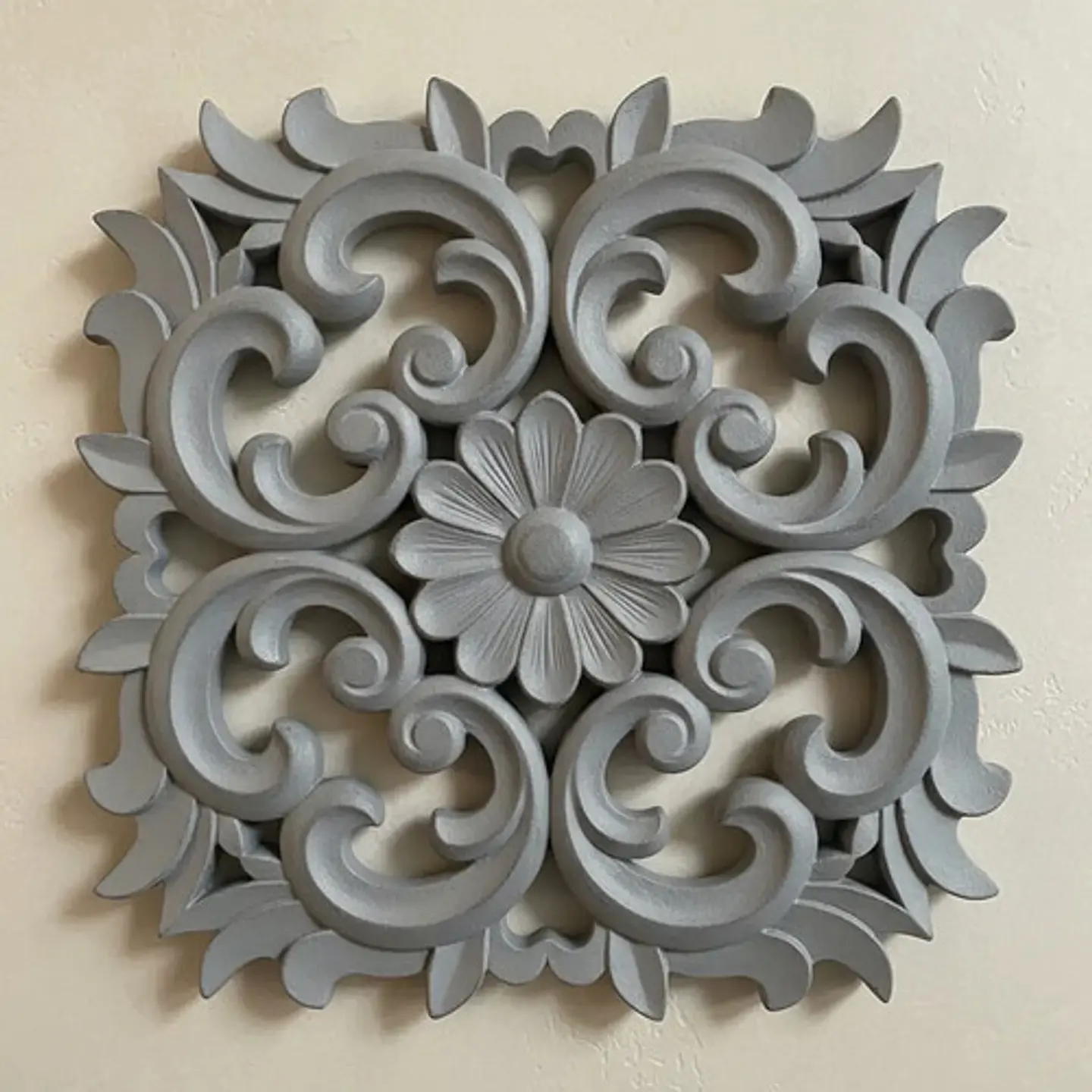 Panel Decorativo Ornamental 3d Plástico 120x120cm Set X 5 4