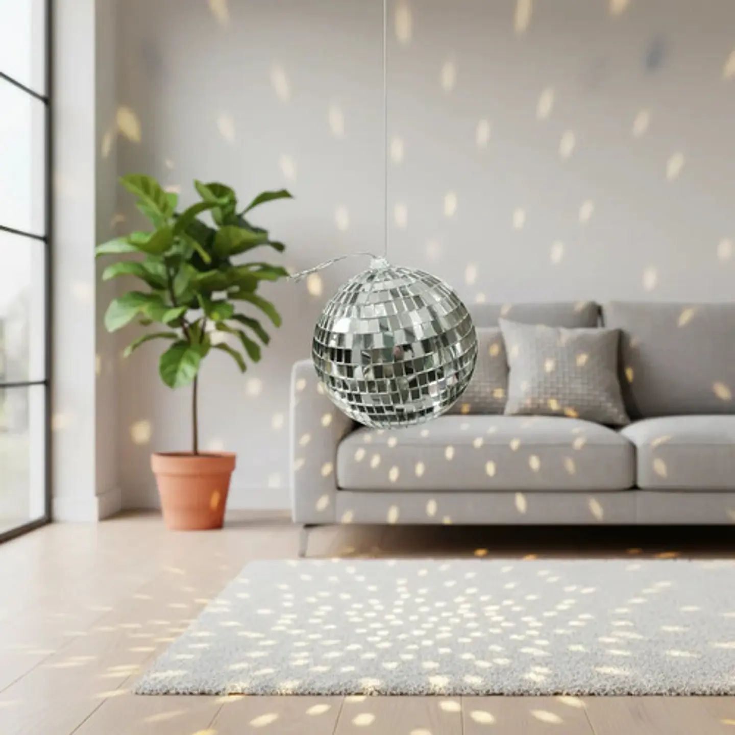 Bola De Espejos Disco 15cm Decoración  7