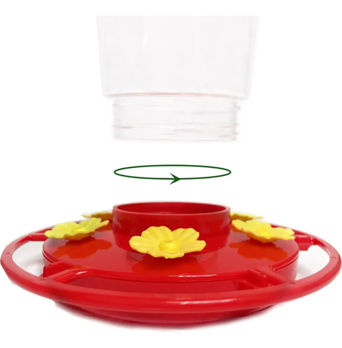 Bebedero Colgante Macrooutlet 3 Puestos 500 Ml Para Aves Rojo 4