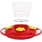 Bebedero Colgante Macrooutlet 3 Puestos 500 Ml Para Aves Rojo - Miniatura 4