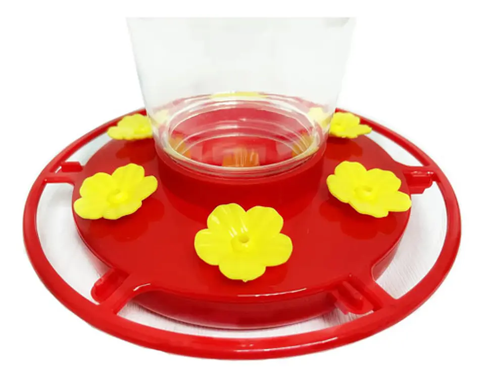 Bebedero Colgante Macrooutlet 3 Puestos 500 Ml Para Aves Rojo 5