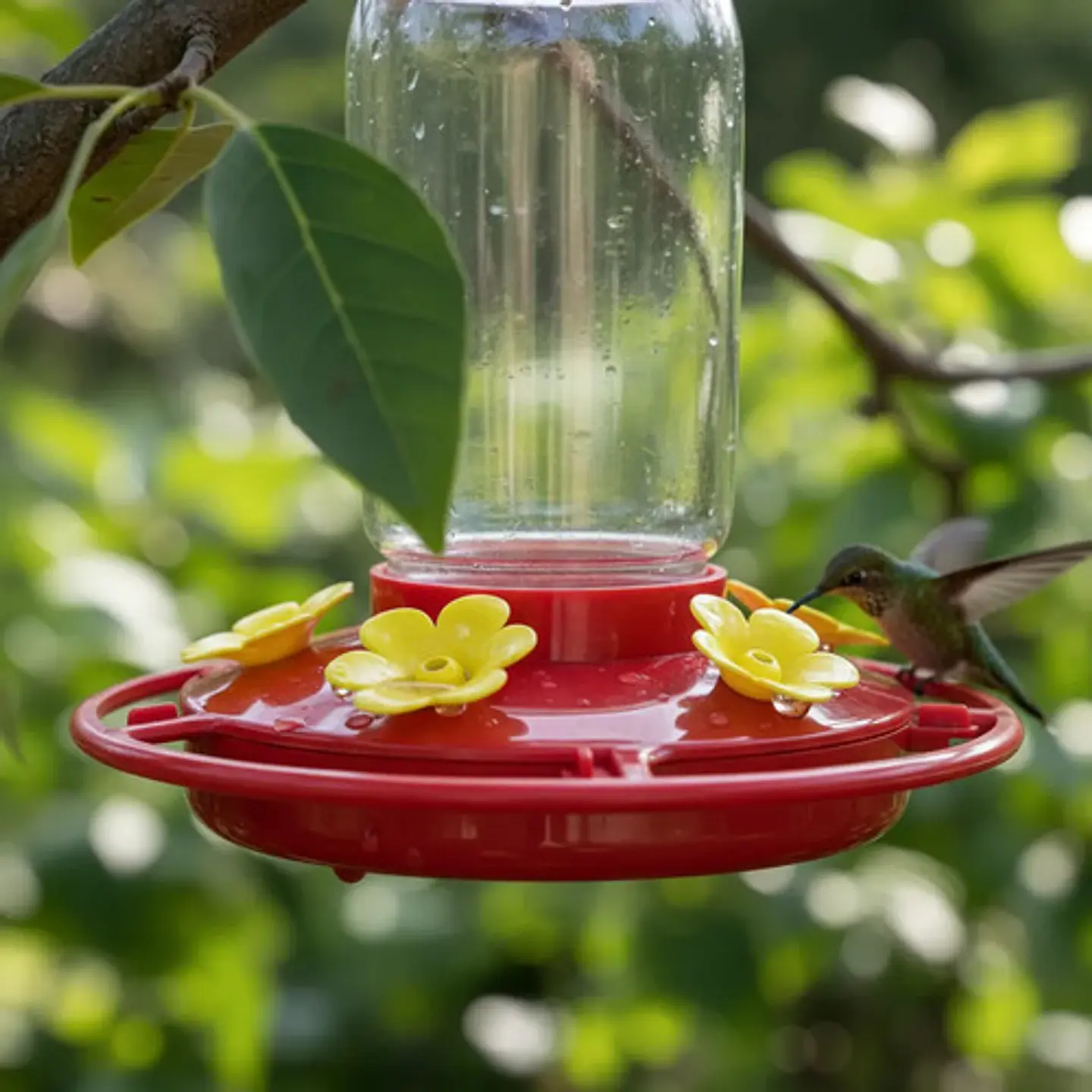 Bebedero Colgante Macrooutlet 3 Puestos 500 Ml Para Aves Rojo 10
