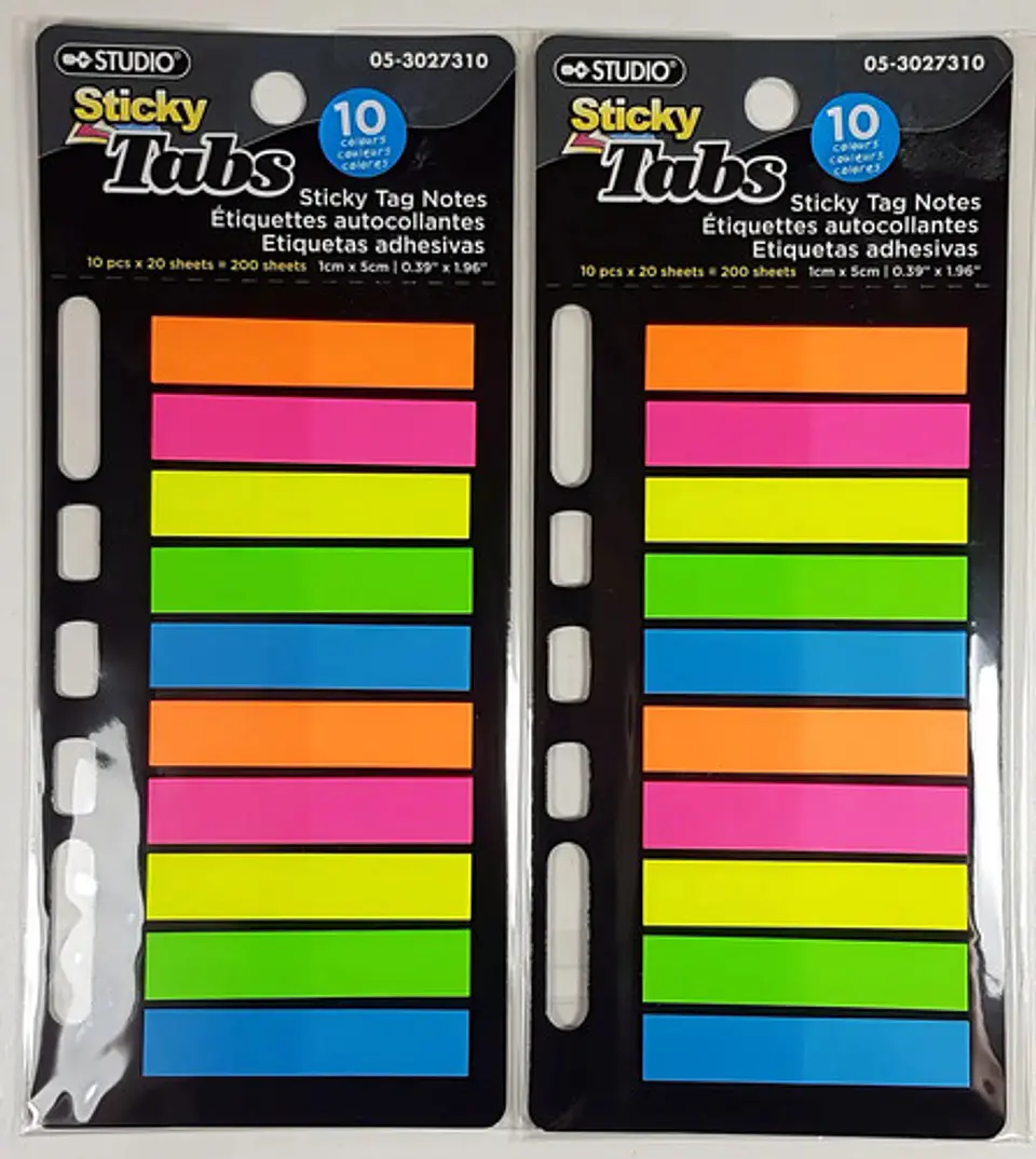Notas Adhesivas Studio Sticky Tabs 200 Unidades Colores 2