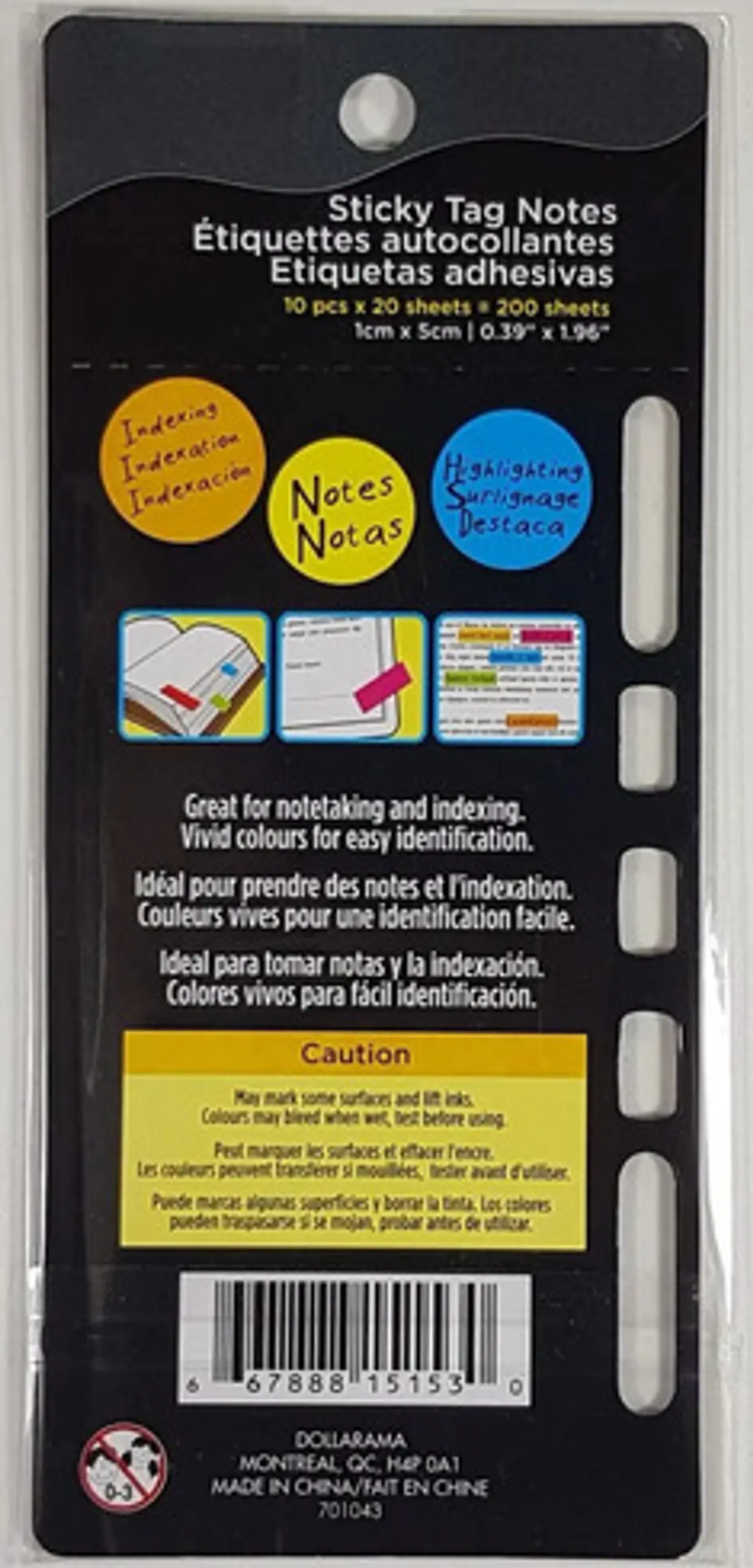 Notas Adhesivas Studio Sticky Tabs 200 Unidades Colores 4