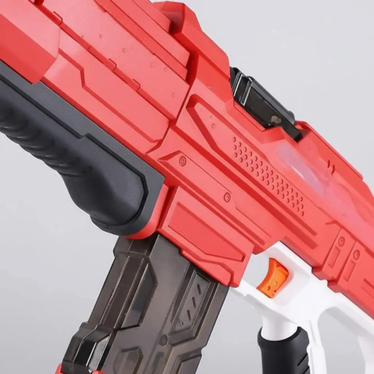 Pistola De Agua Lanzador Electrico Bateria Recargable 16mt Rojo 4