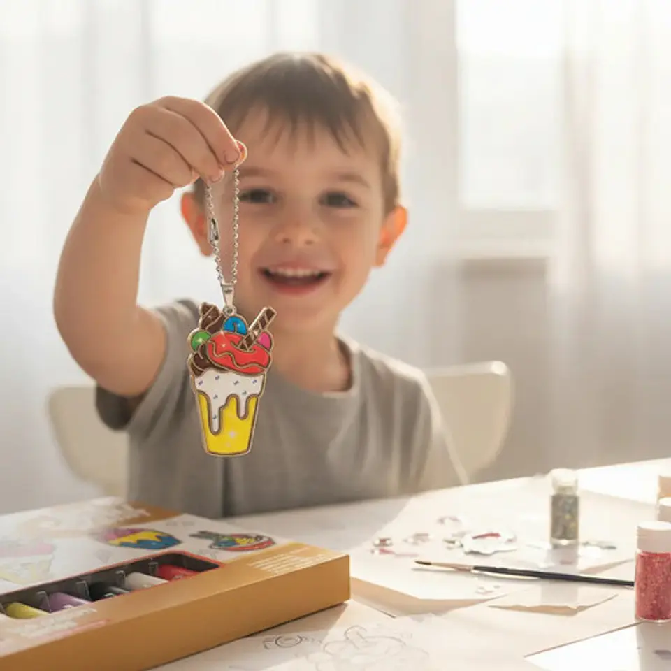 Kit De Manualidades Helado Genérica 1 Unidad Pintable 2