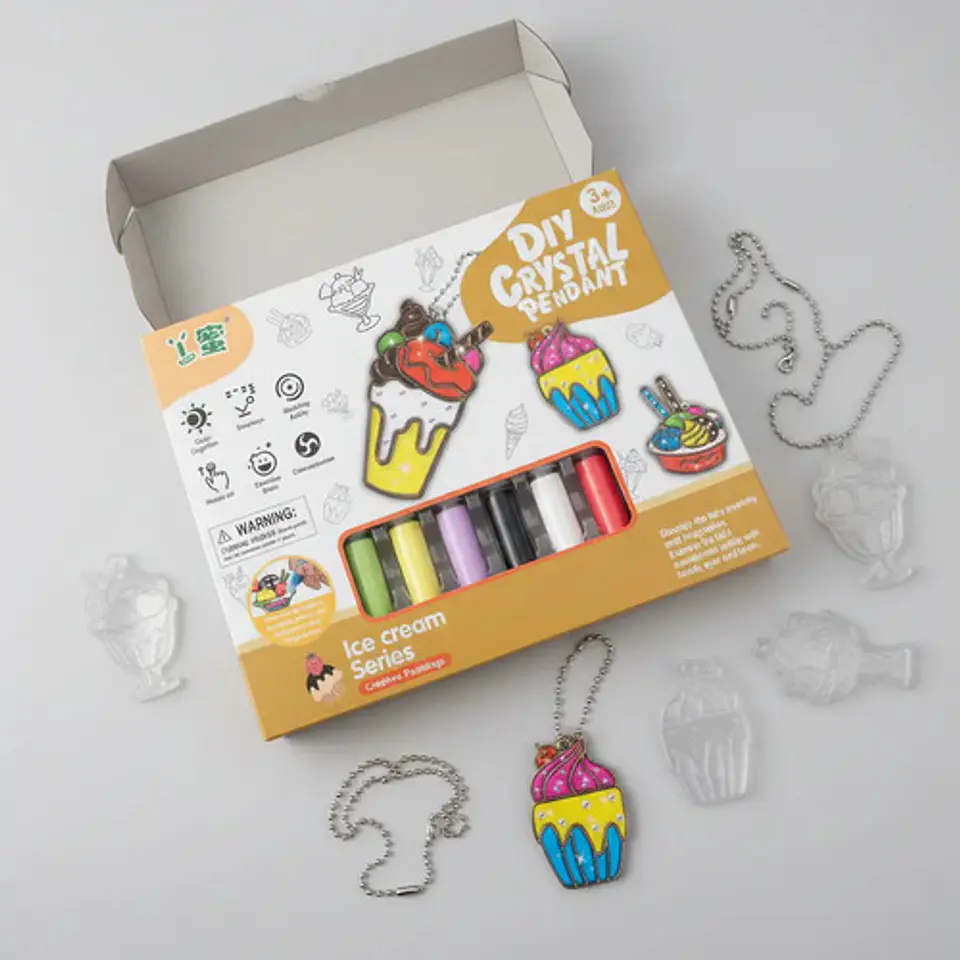 Kit De Manualidades Helado Genérica 1 Unidad Pintable 5