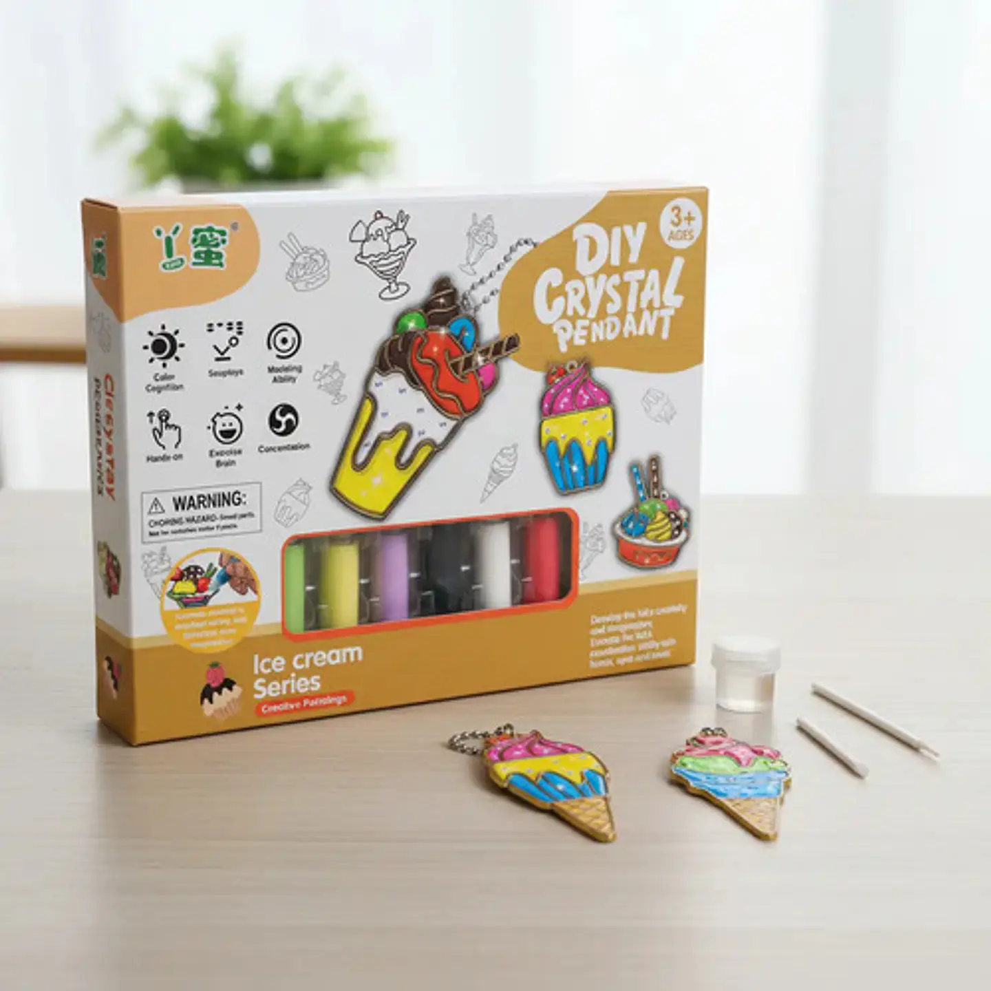 Kit De Manualidades Helado Genérica 1 Unidad Pintable 6