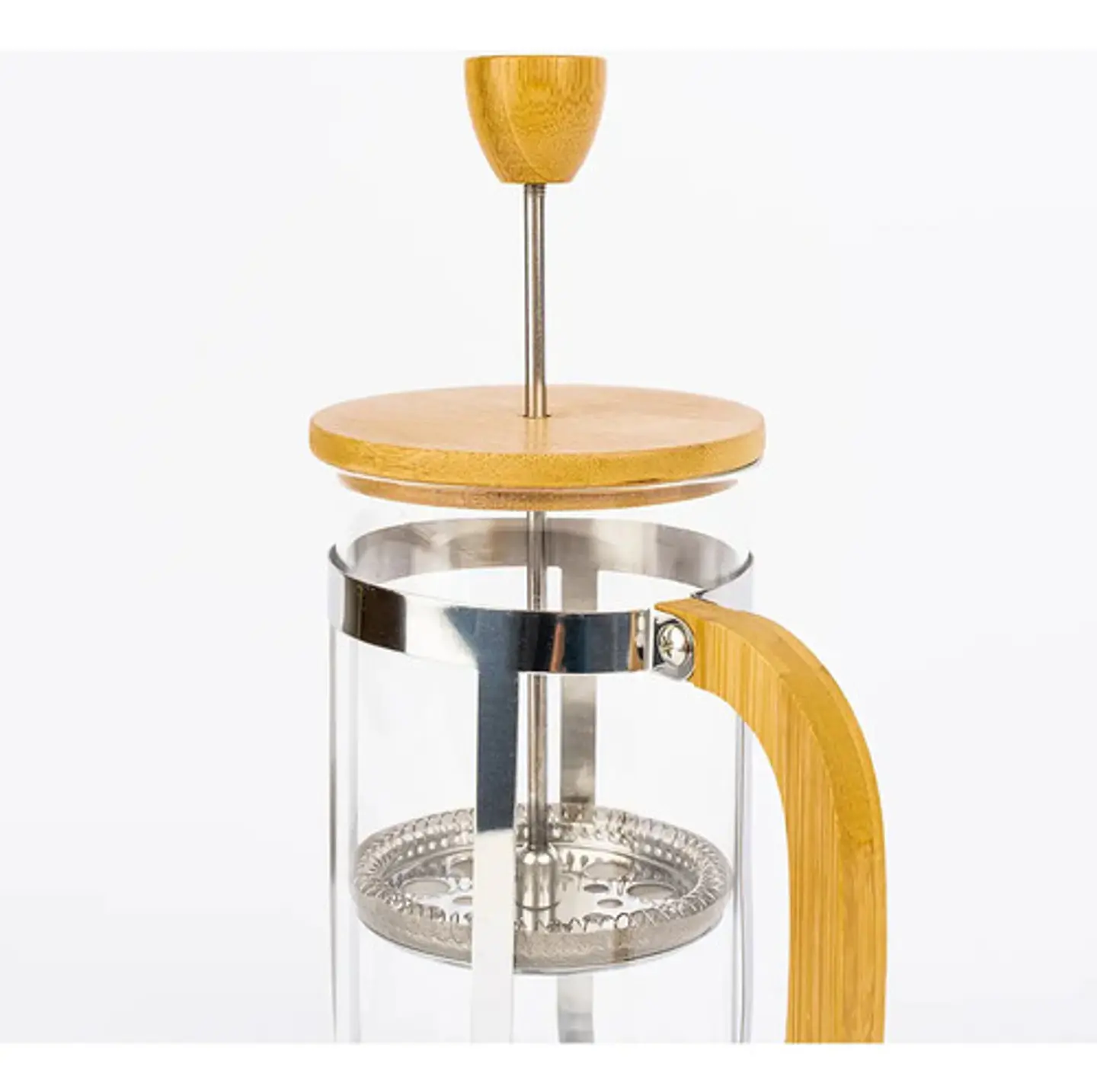 Cafetera Prensa Francesa A Embolo Vidrio Bamboo Media 600ml 10