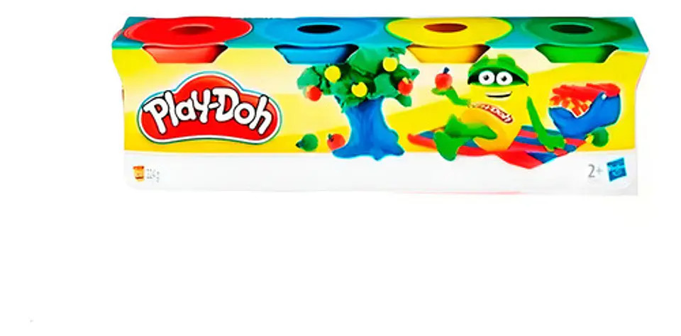 Set X4 Tarros Colores Plastilina Play-doh Slime Masa 23241 1