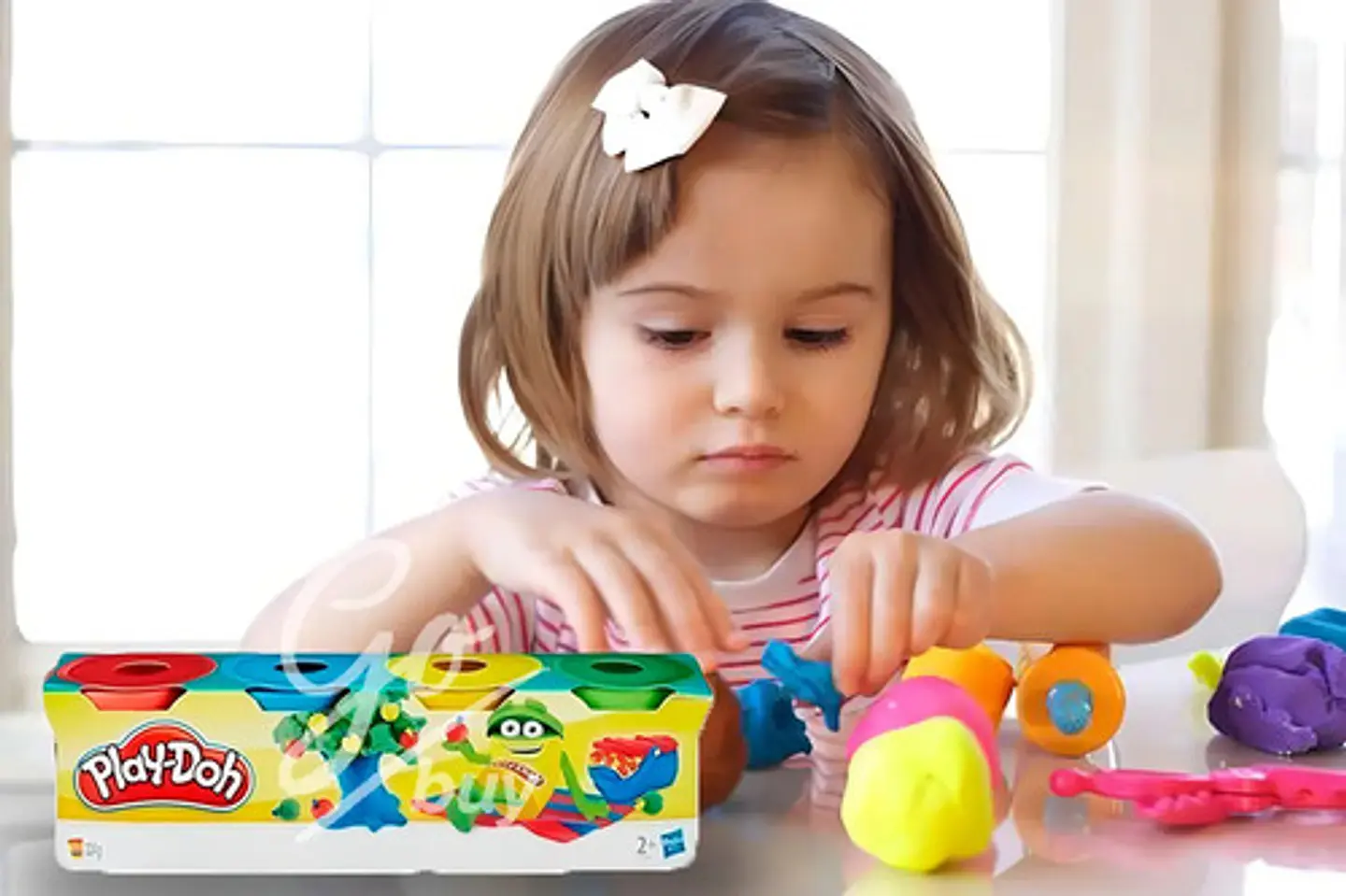 Set X4 Tarros Colores Plastilina Play-doh Slime Masa 23241 2