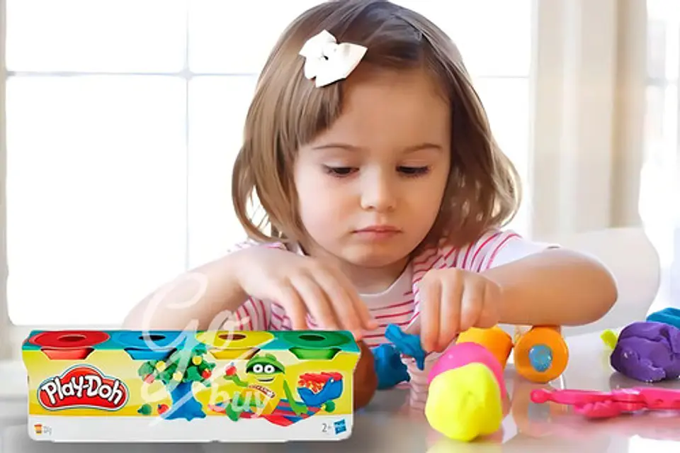 Set X4 Tarros Colores Plastilina Play-doh Slime Masa 23241 2
