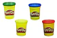 Set X4 Tarros Colores Plastilina Play-doh Slime Masa 23241 - Miniatura 3