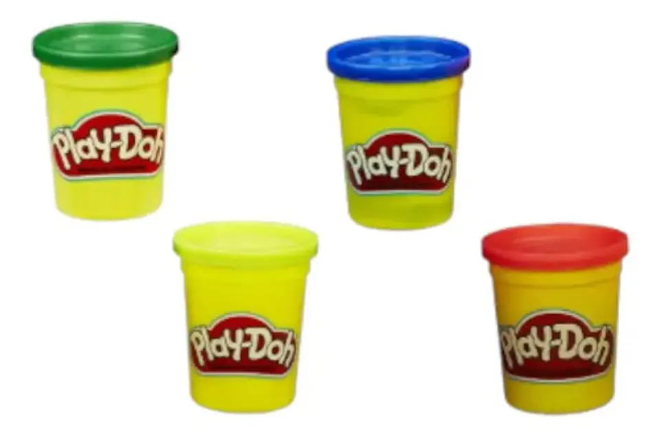 Set X4 Tarros Colores Plastilina Play-doh Slime Masa 23241 3