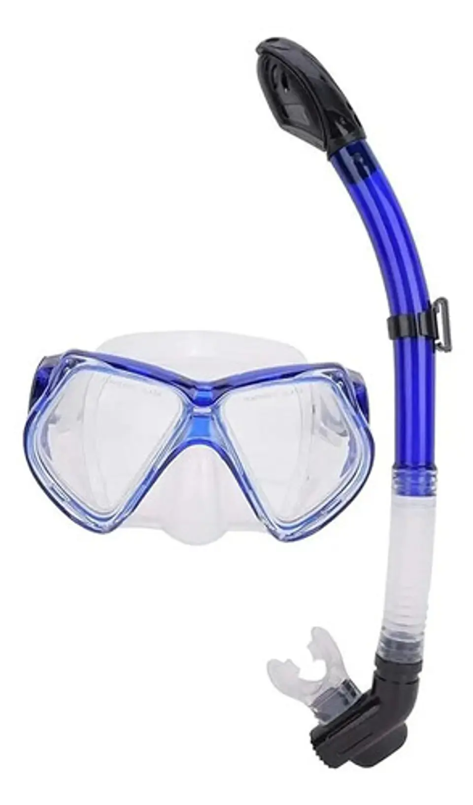 Set Careta Vidrio Templado + Snorkel Buceo Valvula 2